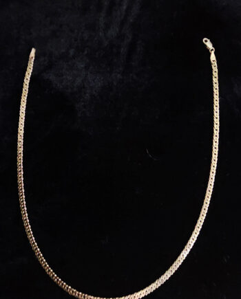 9ct S Flat Link Chain