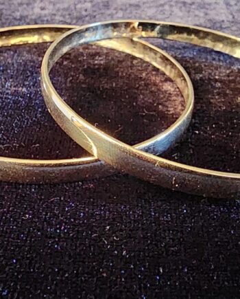 9ct gold Bangles