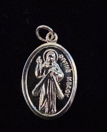 Sterling Silver Divine Mercy Pendant